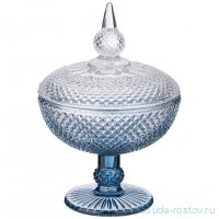 Конфетница 15,7 х 15,7 х 23 см н/н с крышкой &quot;Diamant blue&quot; / 331440