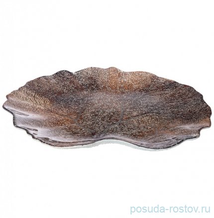 Блюдо 33 х 28 х 3 см Лист &quot;Crown brown&quot; (8шт.) / 226053