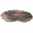 Блюдо 33 х 28 х 3 см Лист &quot;Crown brown&quot; (8шт.) / 226053