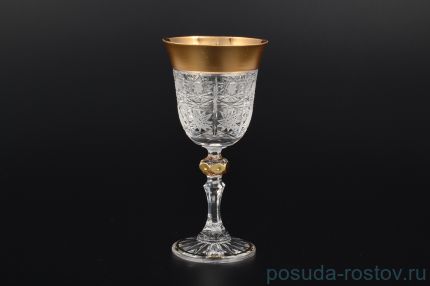 Бокалы для белого вина 170 мл 6 шт &quot;Хрусталь с золотом&quot; / 094916