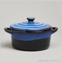 Горшочек для запекания 18,5 х 14,5 х 6,5/10 см 600 мл &quot;Reactive blue&quot;  / 377622