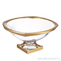 Ваза для фруктов 34 см н/н &quot;Магма /Матовая полоса&quot; AS Crystal  / 225359