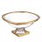 Ваза для фруктов 34 см н/н &quot;Магма /Матовая полоса&quot; AS Crystal  / 225359