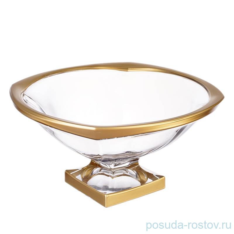 Ваза для фруктов 34 см н/н "Магма /Матовая полоса" AS Crystal  / 225359