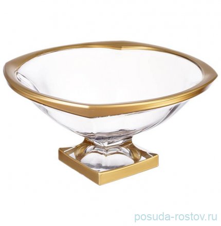 Ваза для фруктов 34 см н/н &quot;Магма /Матовая полоса&quot; AS Crystal  / 225359