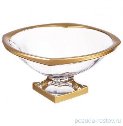 Ваза для фруктов 34 см н/н &quot;Магма /Матовая полоса&quot; AS Crystal  / 225359