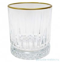 Стаканы для виски 355 мл 6 шт &quot;Elysia /Матовая отводка золото&quot; AS Crystal / 331228