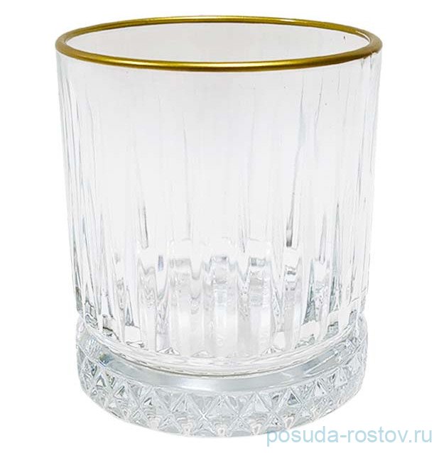 Стаканы для виски 355 мл 6 шт "Elysia /Матовая отводка золото" AS Crystal / 331228