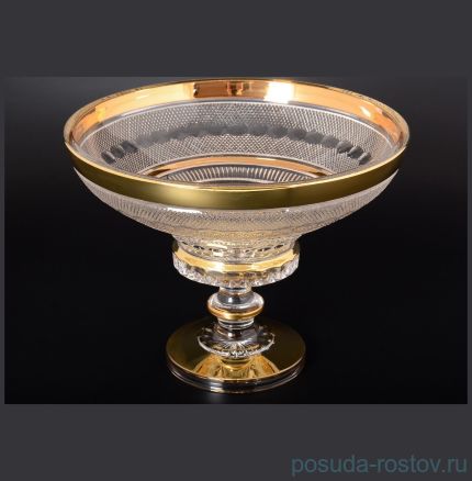 Ваза для фруктов 25 см н/н &quot;Max Crystal /Хрусталь с золотом&quot; / 124852
