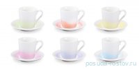 Набор кофейных пар 90 мл 6 шт для эспрессо &quot;myCOFFEE /Pastels&quot; / 247491