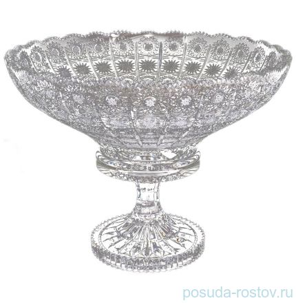 Ваза для фруктов 35 см н/н &quot;S.Crystal /Хрусталь резной&quot; / 064151