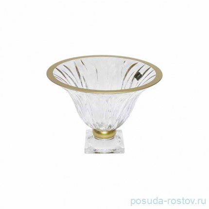 Конфетница 22,5 см н/н &quot;Flame /Матовое золото&quot; AS Crystal / 331225