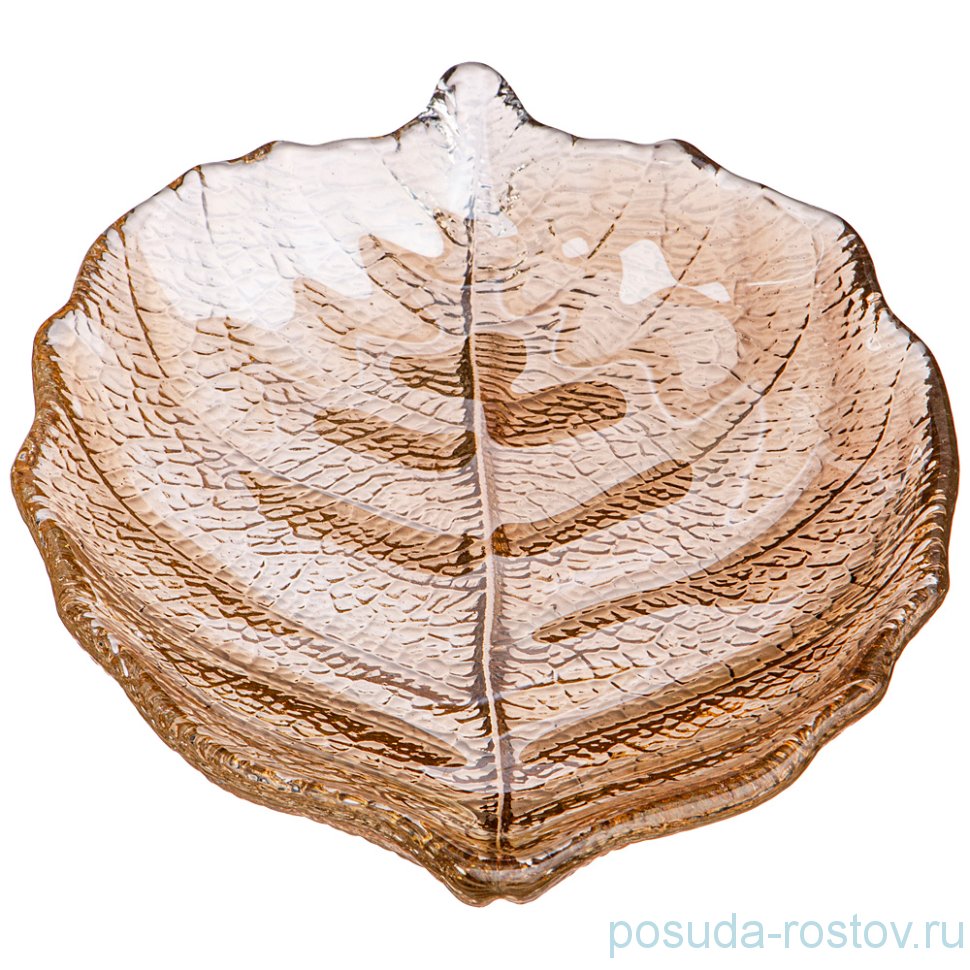 Блюдо 21 см Лист "Luster /Leaf /Amber" / 235249