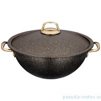 Казан 32 х 15 см с крышкой 7,8 л &quot;Agness /Премиум /Черное золото&quot; / 228913
