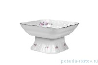 Салатник 25 см квадратный н/н &quot;Бернадотт /Серая роза /платина&quot; / 271909