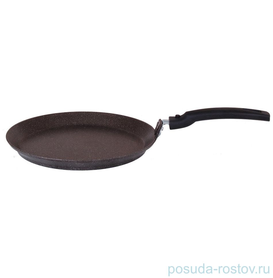 Блинница 24 см c антипригарным покрытием съемная ручка "Kukmara /Кофейный мрамор" / 143351