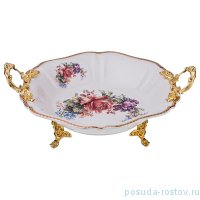 Фруктовница 35 х 33,5 х 7 см на ножках с ручками &quot;Верона&quot; / 187343