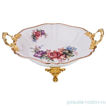 Фруктовница 35 х 33,5 х 7 см на ножках с ручками &quot;Верона&quot; / 187343