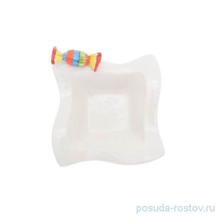 Блюдо 14 см квадратное &quot;christmas world /sweet candies&quot; / 270954