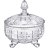 Конфетница 17 х 21 см на 3-х ножках с крышкой &quot;muza crystal&quot; / 187590