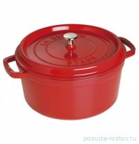 Кокот 30 см с крышкой 8,35 л вишневый &quot;STAUB&quot;  / 289644