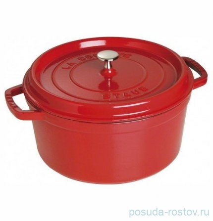Кокот 30 см с крышкой 8,35 л вишневый &quot;STAUB&quot;  / 289644