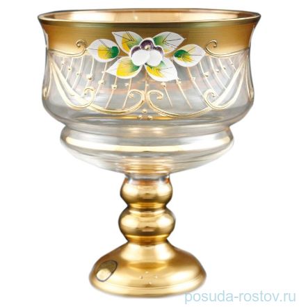 Конфетница 13 см н/н золото &quot;Star Crystal /Лепка&quot; / 099578