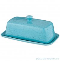 Масленка 19,2 х 10,2 х 8 см голубая &quot;riviera&quot; / 323221