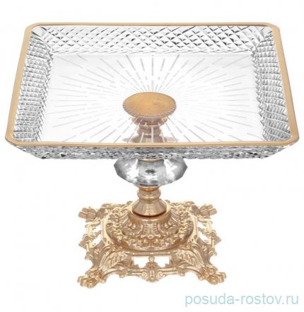 Блюдо 15 x 15 x 11 см квадратное н/н металл &quot;Prestij&quot; / 292551