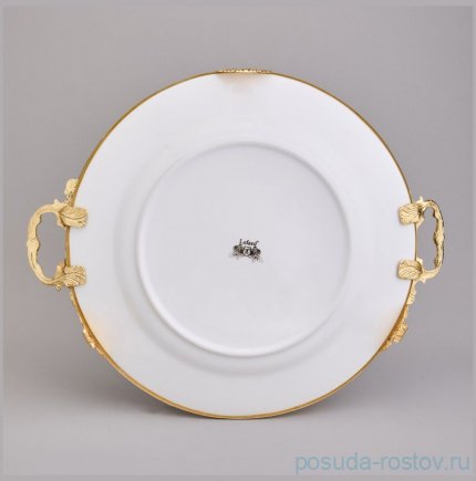 Блюдо 38 х 31 х 5,5 см овальное с ручками н/н / 368908
