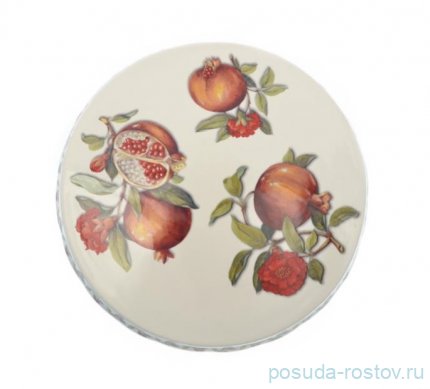 Тортница 33 см н/н &quot;Artigianato ceramico /Гранат&quot; / 232991