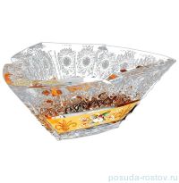 Пепельница 16 см &quot;Хрусталь с золотом&quot; / 033391