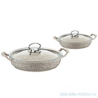 Набор омлетниц 4 предмета с а/п покрытием крышки стеклянные &quot;DIE-CAST &amp; EGG PAN SETS&quot; песочные / 295825