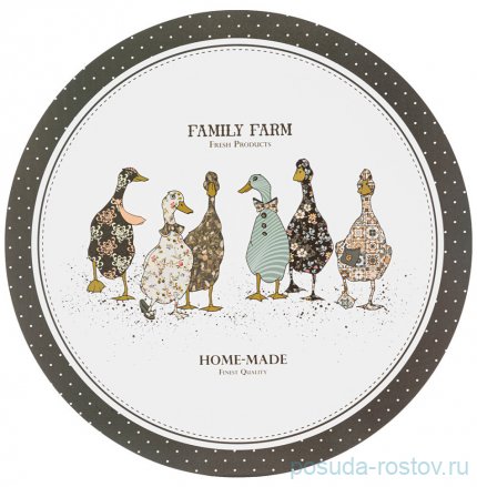 Набор подстановочных салфеток 38 см 4 шт &quot;Family farm&quot; / 334959