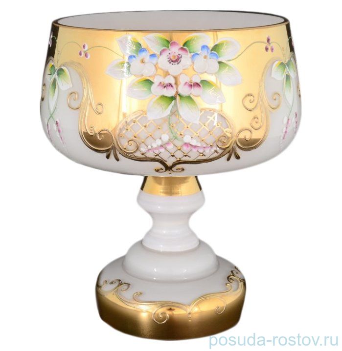 Конфетница 18 см н/н "Лепка белая" E-V / 065026