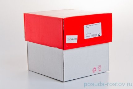 Вазочка 13 см с крышкой н/н &quot;Хрусталь с золотом&quot; / 043945