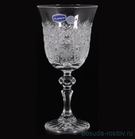 Бокалы для красного вина 220 мл 6 шт &quot;Лаура /Хрусталь резной /57001&quot; / 006633