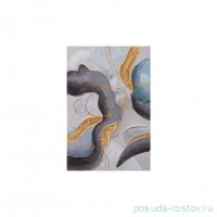 Картина 40 х 60 х 2,5 см &quot;Абстракция /Чёрное золото&quot; / 341998