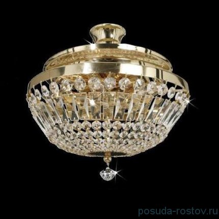 Люстра 3 рожковая хрусталь /золото &quot;Титания Люкс&quot; / 075469