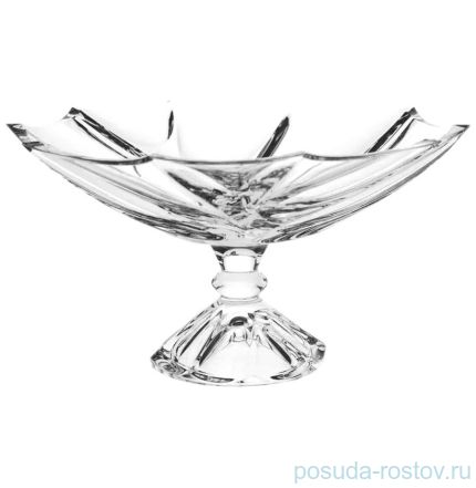 Ваза для фруктов 33,5 см н/н &quot;Calypso /Без декора&quot; хрусталь Йиглава / 019143