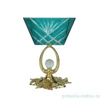 Креманка 12 см квадратная бирюзовая / 254376