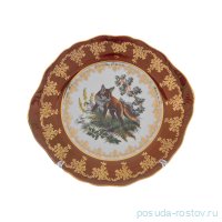Пирожковая тарелка 27 см &quot;Корона /Аристократ /Охота красная&quot; / 286686