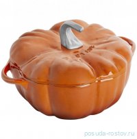 Кокот 24 см с крышкой 3,45 л &quot;Тыква&quot; платиновая ручка / 309926