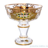Конфетница 16 см н/н &quot;Лепка прозрачная /золото&quot; SC / 151718
