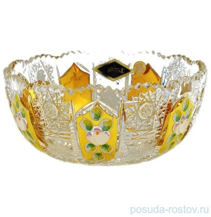Ваза для конфет 14 см &quot;Хрусталь с золотом&quot; / 034971