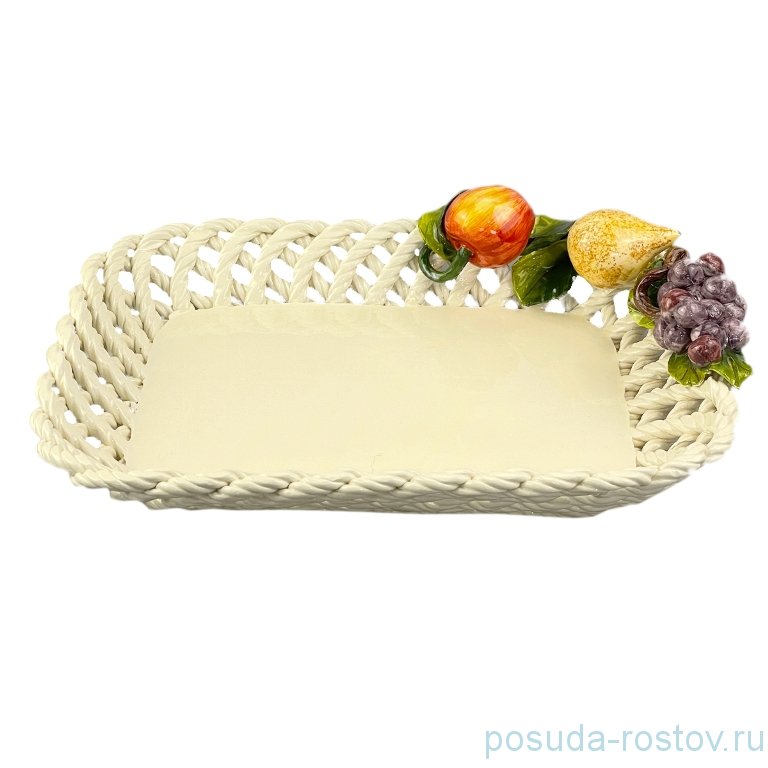 Корзина 34 х 26 см прямоугольная "Фрукты" / 256257