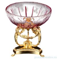 Конфетница 20,5 см н/н &quot;Rosaperla /Риган /Розовая&quot; / 125088