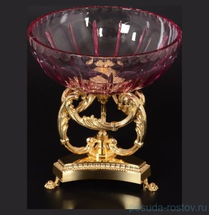 Конфетница 20,5 см н/н &quot;Rosaperla /Риган /Розовая&quot; / 125088