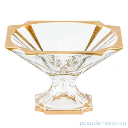 Ваза для фруктов 33 см н/н &quot;Метрополитэн /золото&quot; AS Crystal / 341908