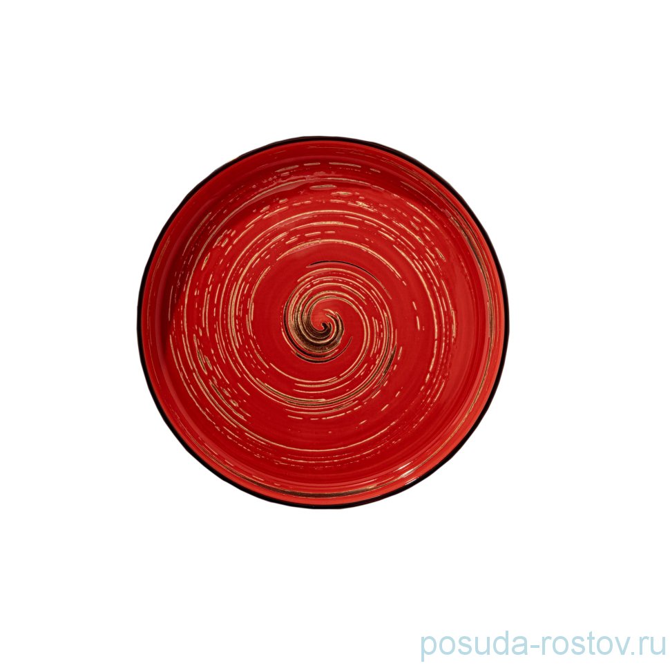 Тарелка 23 см красная "Spiral" / 261551